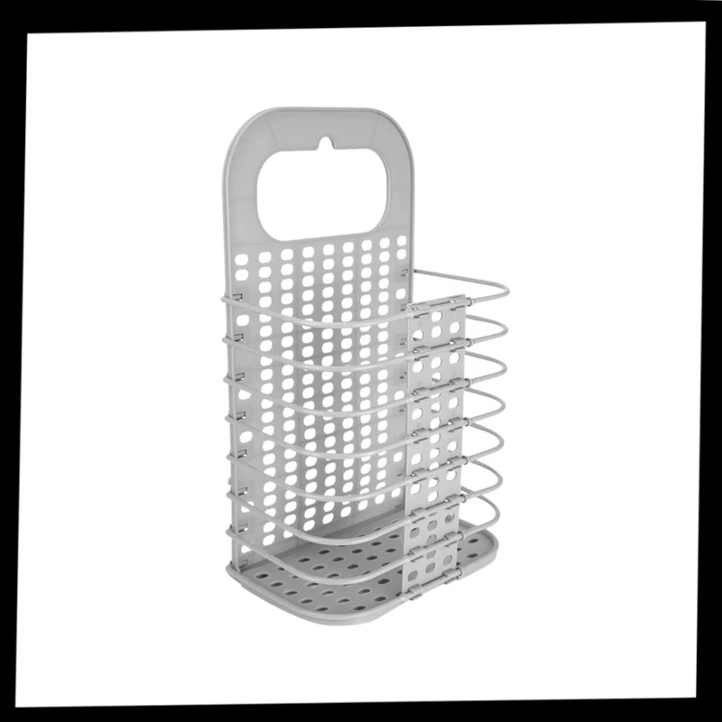 Panier à linge mural pliable en plastique