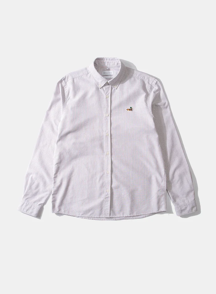 Edmmond Studios Chemise Striped Duck Edition Chocolate
