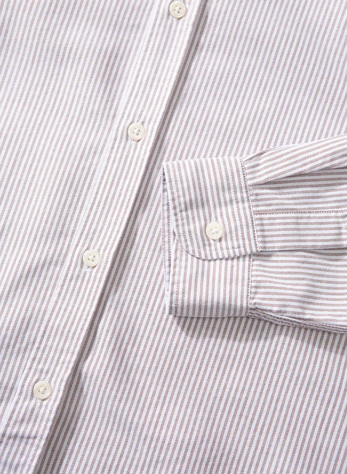Edmmond Studios Chemise Striped Duck Edition Chocolate