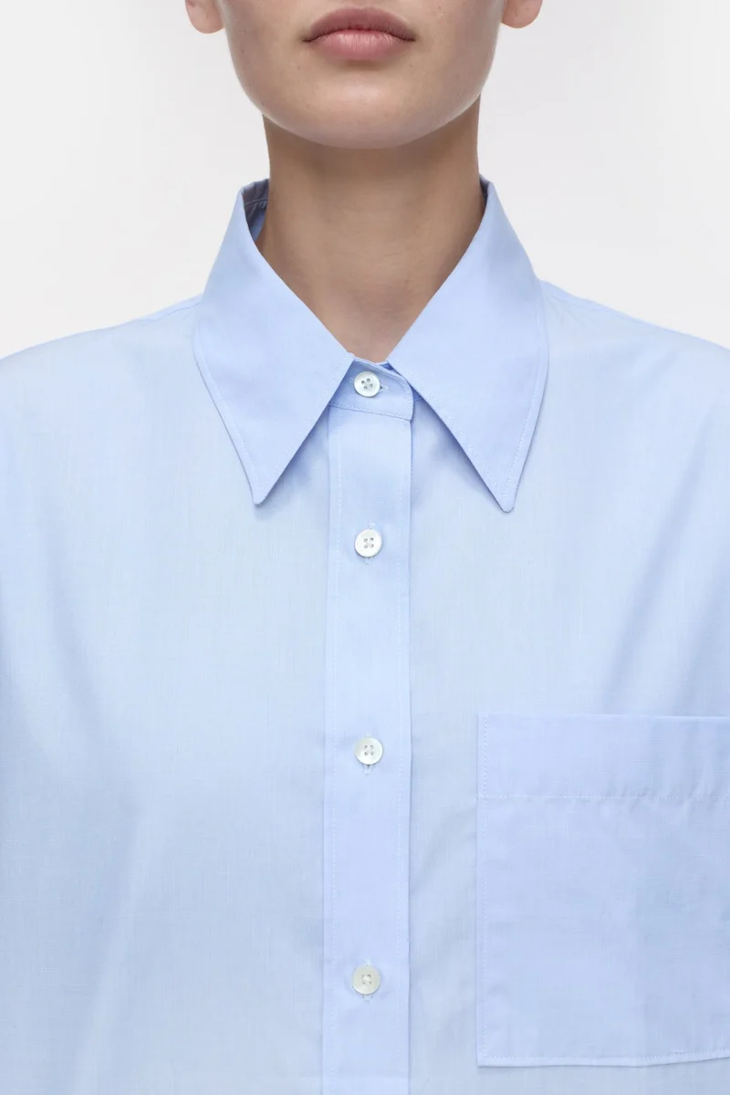Closed Chemisier en Coton Lazio Blue