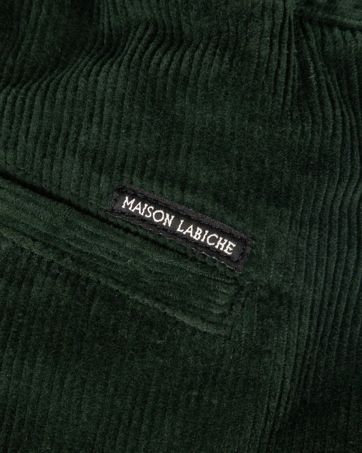 Maison Labiche Pantalon Arcade Velours Velvet Army Green