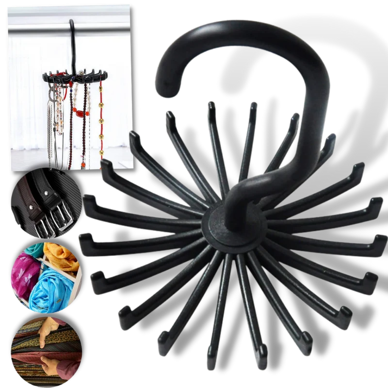 Porte-cravate rotatif à 360 degrés