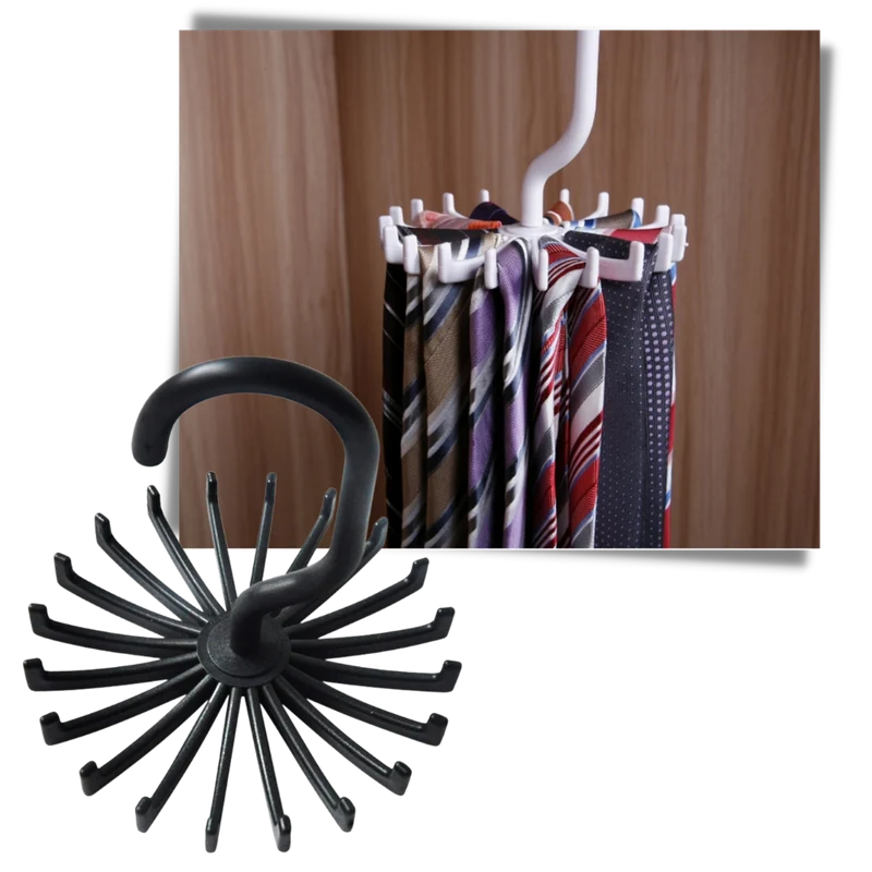 Porte-cravate rotatif à 360 degrés