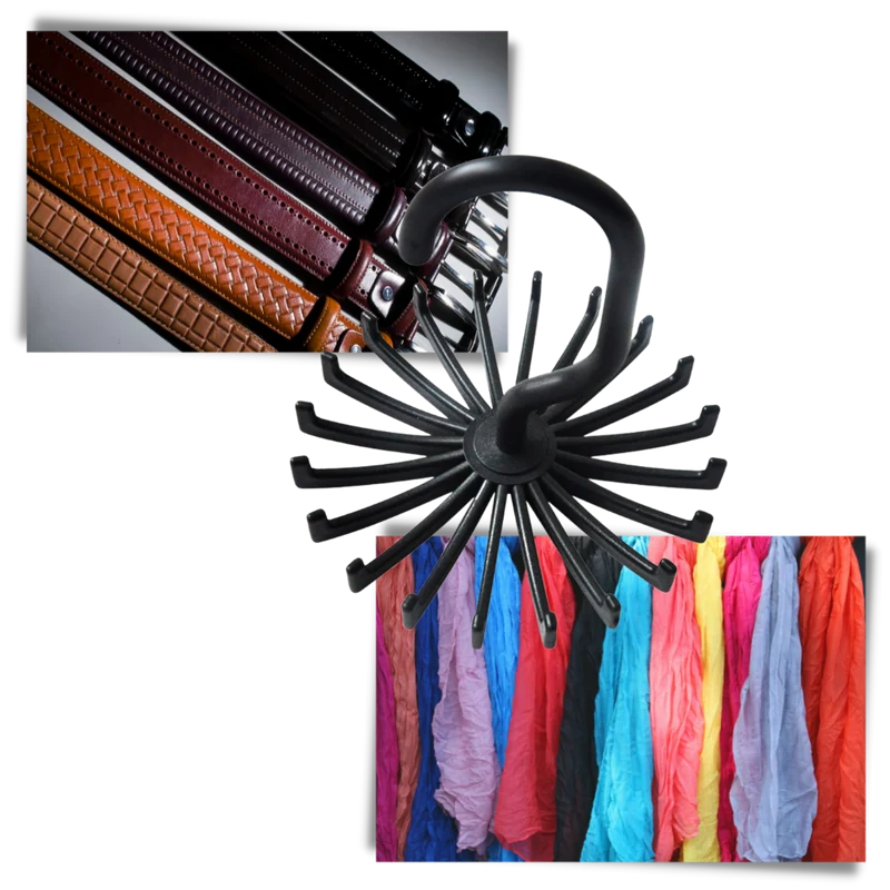 Porte-cravate rotatif à 360 degrés