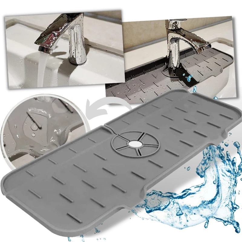 Tapis en silicone anti-éclaboussures pour évier