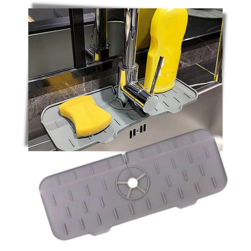 Tapis en silicone anti-éclaboussures pour évier