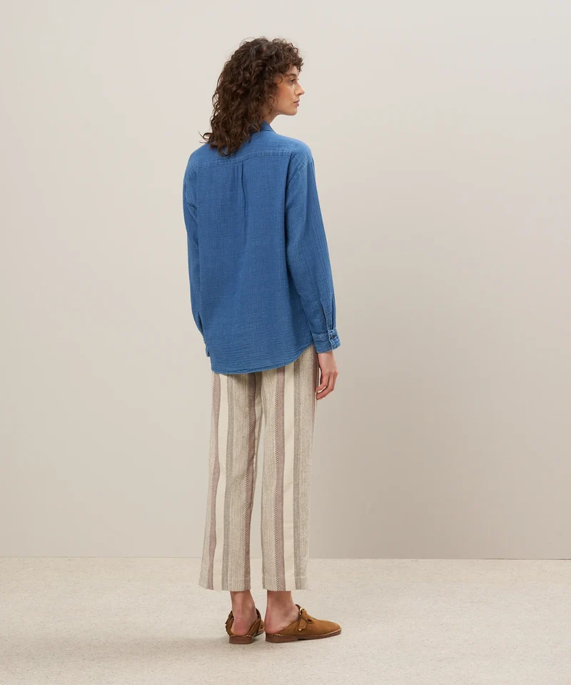 Hartford Chemise Cinema Bleu Indigo