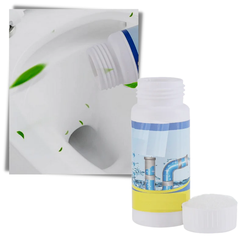 Poudre de nettoyage pour éviers et canalisations