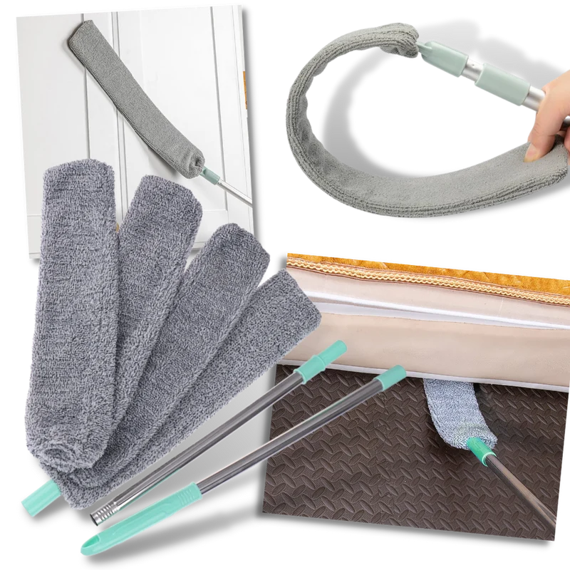 Nettoyeur télescopique de poussière en microfibre