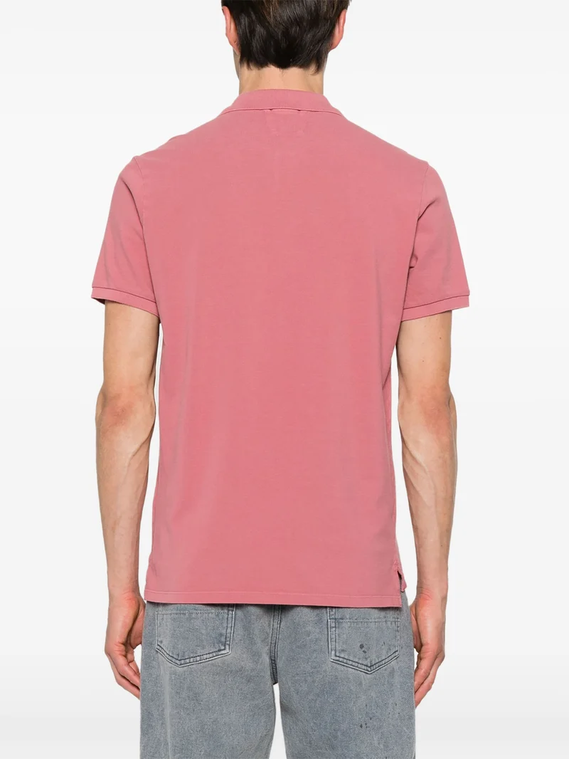 C.P. Company Polo Logo Brodé Red bud