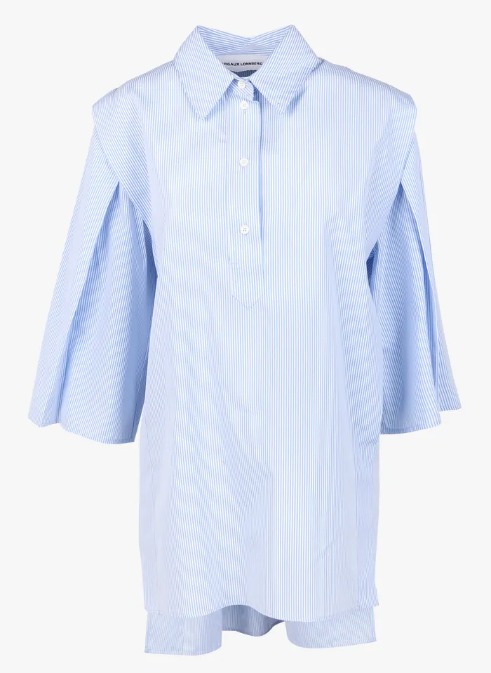 Margaux Lonnberg Chemise Lola à Rayures Blue
