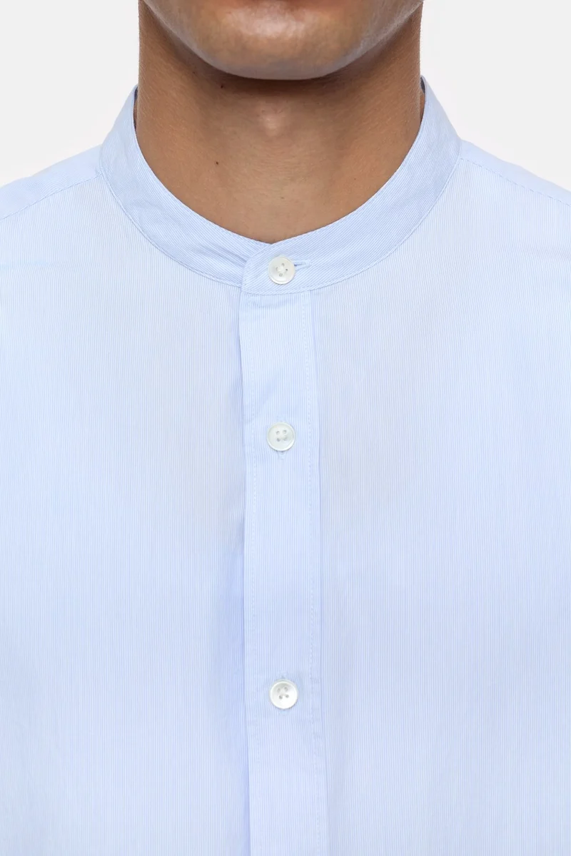 Closed Chemise Col Mao Dark night