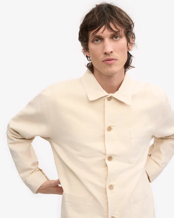 Colorful Standard Veste Workwear Ivory white