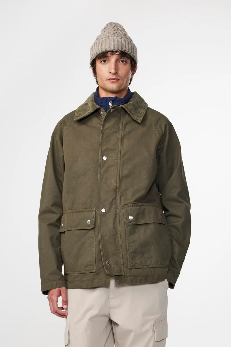 NN07 Veste Glenn en Coton Kaki