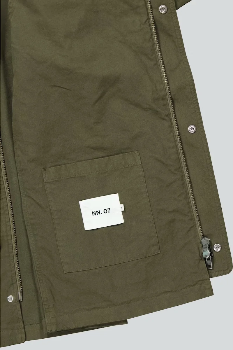 NN07 Veste Glenn en Coton Kaki