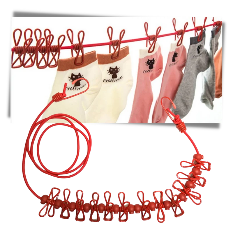 Corde à linge de camping extensible (4m)