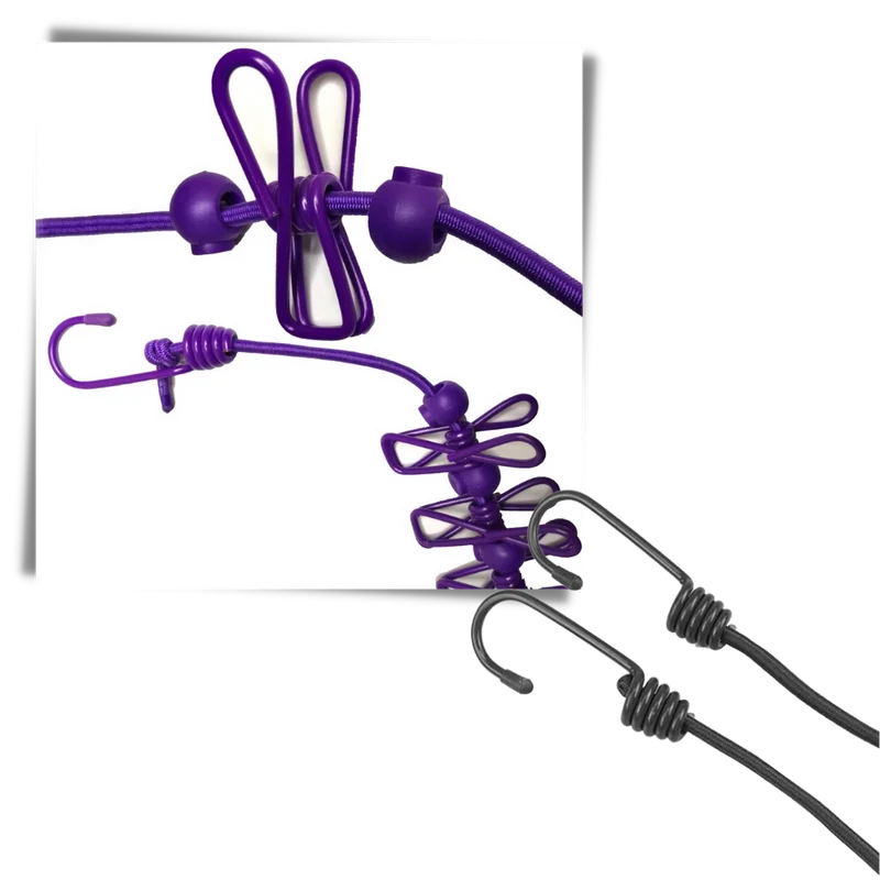 Corde à linge de camping extensible (4m)