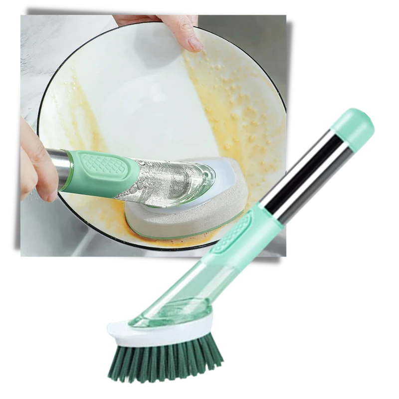 Brosse de vaisselle avec distributeur de savon