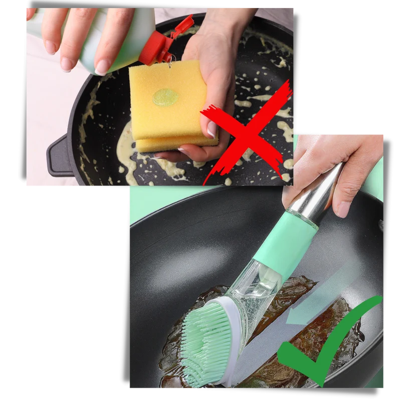 Brosse de vaisselle avec distributeur de savon