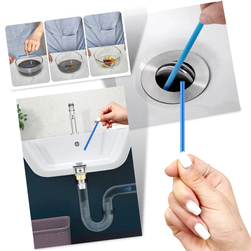 Lot de 12 bâtonnets de nettoyage pour évier