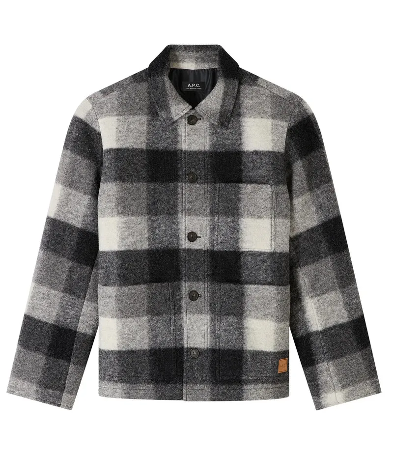 A.P.C. Veste Emile en Laine Anthracite