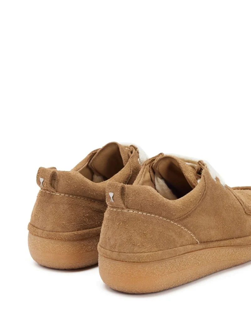 AMI Chaussures en Daim Champagne
