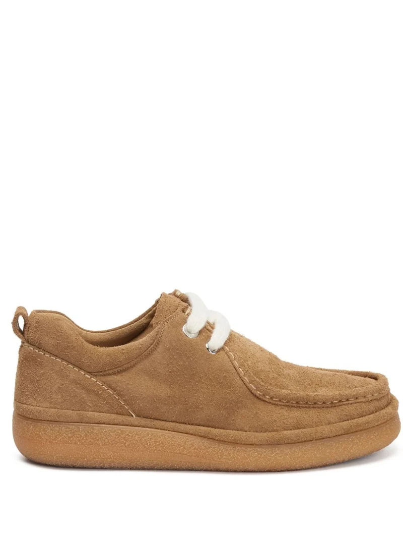 AMI Chaussures en Daim Champagne