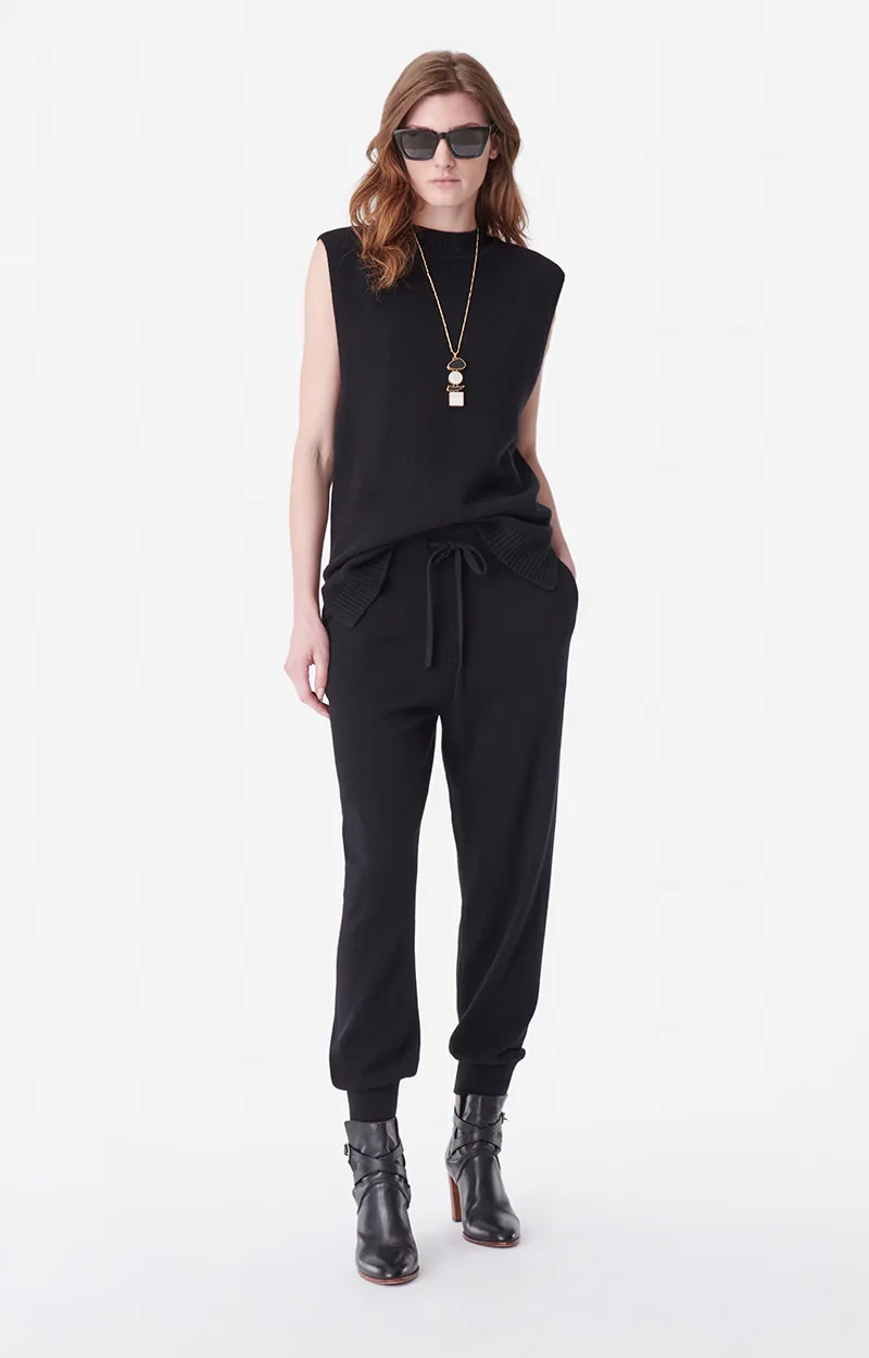 Vanessa bruno Pantalon en Laine Berto Noir