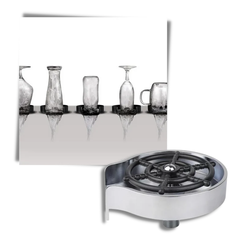 Laveuse et rinceuse automatique de verres