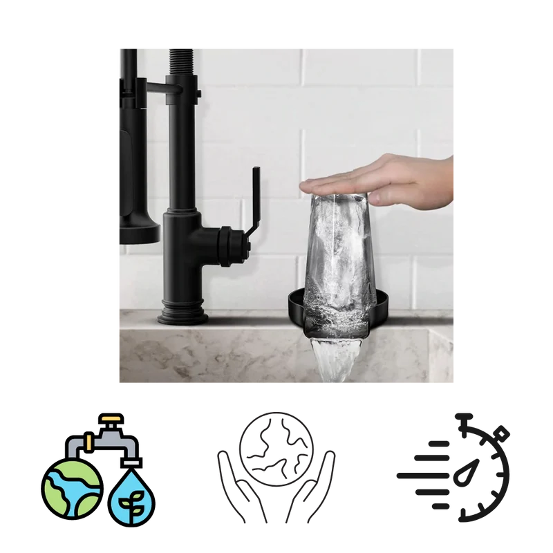 Laveuse et rinceuse automatique de verres