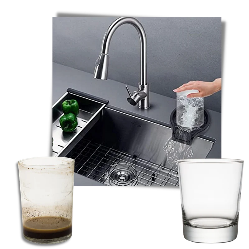 Laveuse et rinceuse automatique de verres
