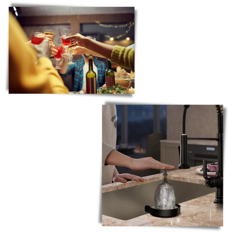 Laveuse et rinceuse automatique de verres