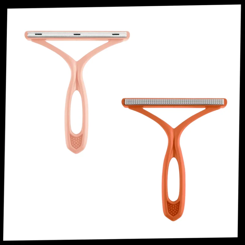 2 pièces de rasoir manuel anti-bouloche à double face pour vêtements