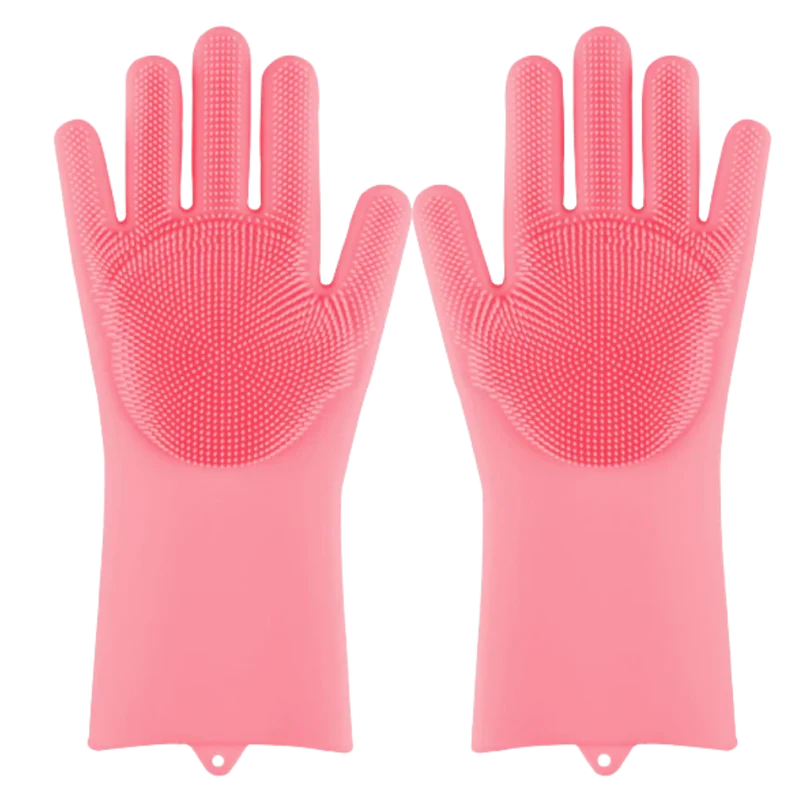 Gants de vaisselle en silicone à usages multiples
