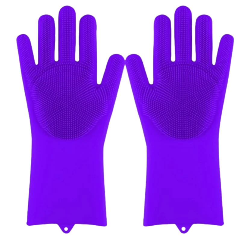 Gants de vaisselle en silicone à usages multiples
