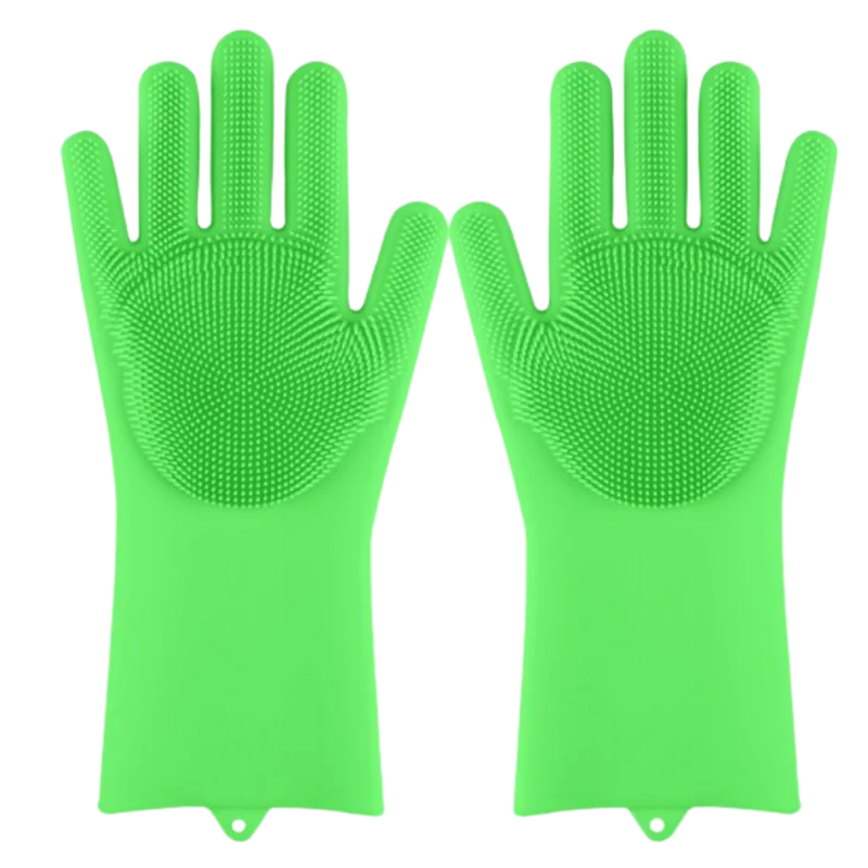 Gants de vaisselle en silicone à usages multiples