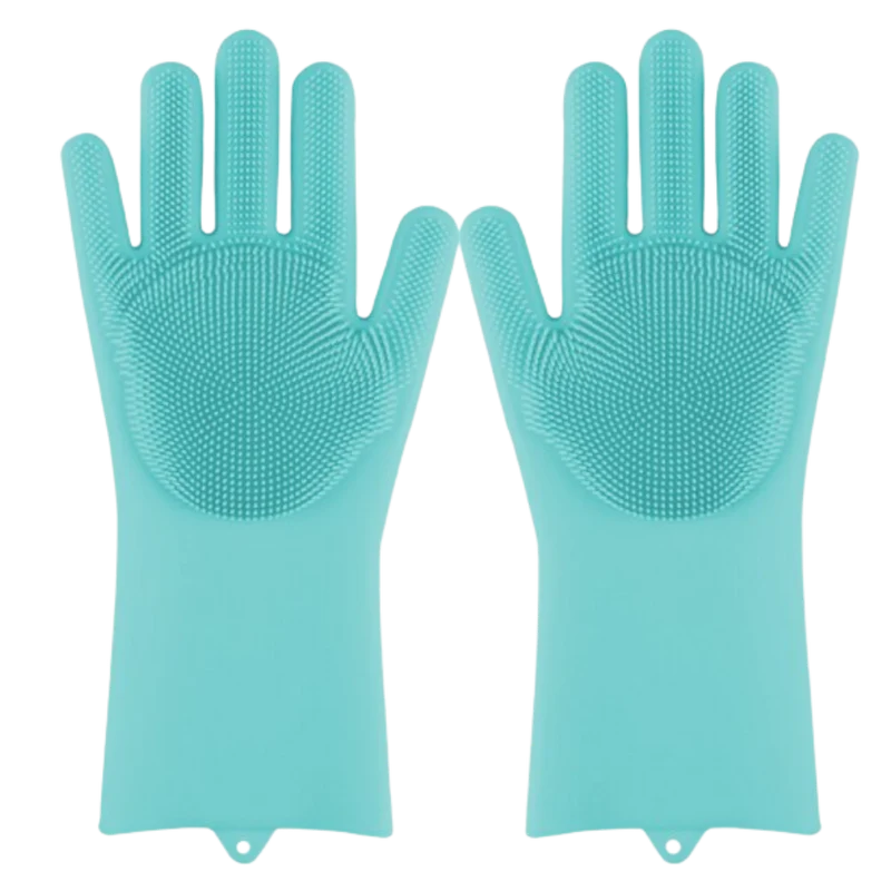 Gants de vaisselle en silicone à usages multiples