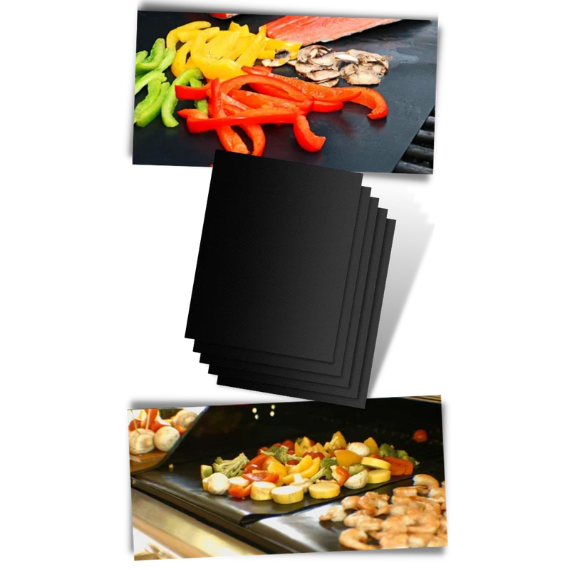 Tapis de cuisson anti-adhésif barbecue (5pcs)
