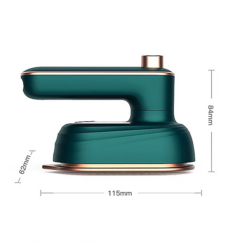 Tragbares Dampfbügeleisen 2-in-1 Nass/Trocken | 30 s Aufheizzeit, 50 ml Tank | Dreiecks-Spitze für Kragen & Knopfleisten