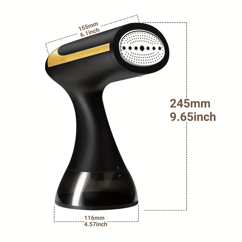 Handheld Dampfbügeleisen 1500W | schnell aufgeheizt, starke Dampfleistung | kompakt & leicht für Reisen | EU-Stecker