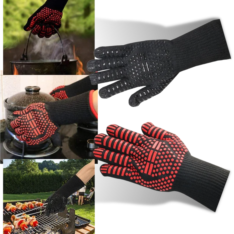 Gants pour barbecue résistant à la chaleur (1 paire)