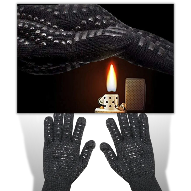 Gants pour barbecue résistant à la chaleur (1 paire)