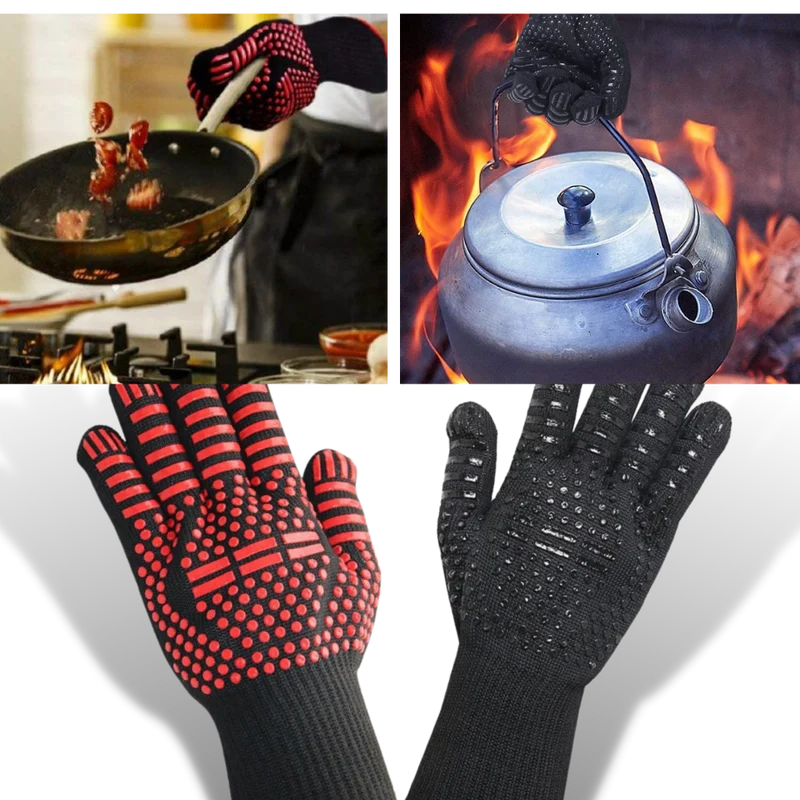 Gants pour barbecue résistant à la chaleur (1 paire)
