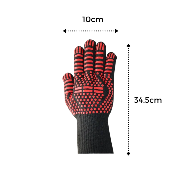 Gants pour barbecue résistant à la chaleur (1 paire)