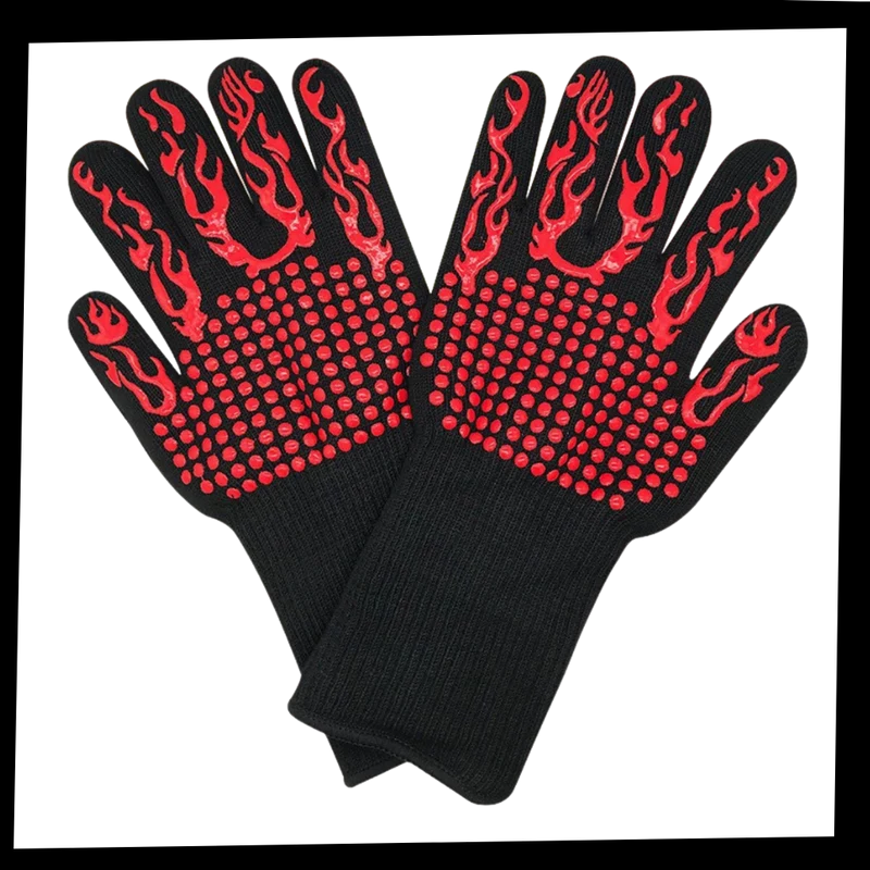 Gants pour barbecue résistant à la chaleur (1 paire)