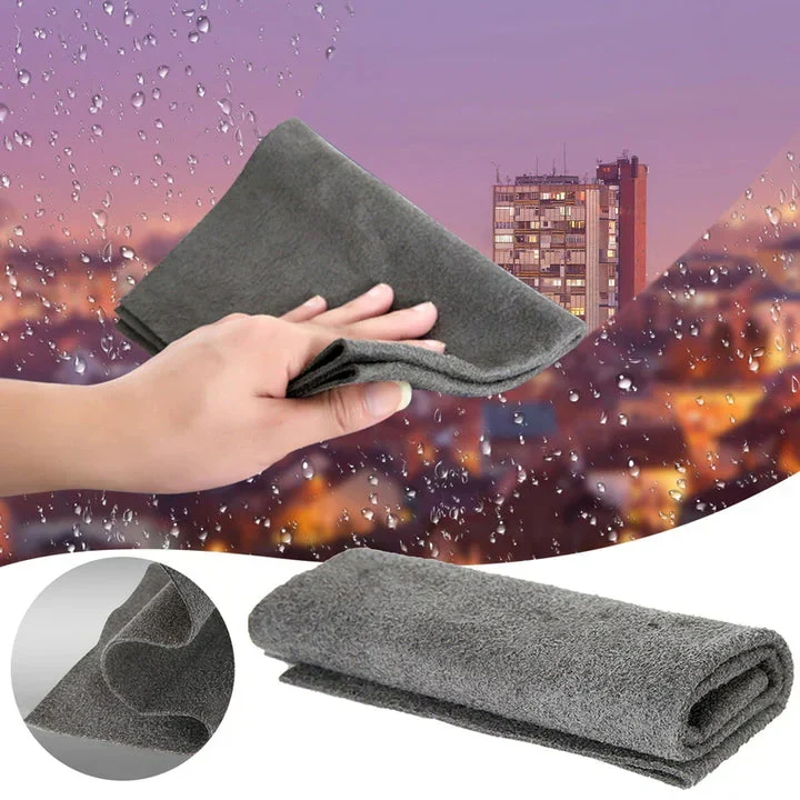 Mikrofaser Reinigungstücher 20×30 cm | Kratzfrei, saugstark & wiederverwendbar | Für Fenster, Möbel, Auto & Küche, Grau