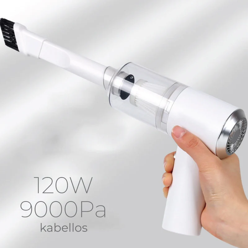 Akku Staubsauger 3-in-1 | Saugen & Blasen | Kabellos, Leicht & Abnehmbarer Staubbehälter