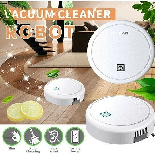 3-in-1 Staubsaugerroboter mit Wischfunktion | Saugen, Kehren & Wischen | Leise <60 dB, Sensor-Navigation | Für Hartböden & Teppich