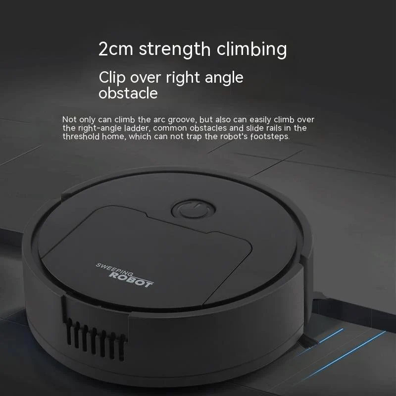 3-in-1 Staubsaugerroboter mit Wischfunktion | Saugen, Kehren & Wischen | Leise <60 dB, Sensor-Navigation | Für Hartböden & Teppich