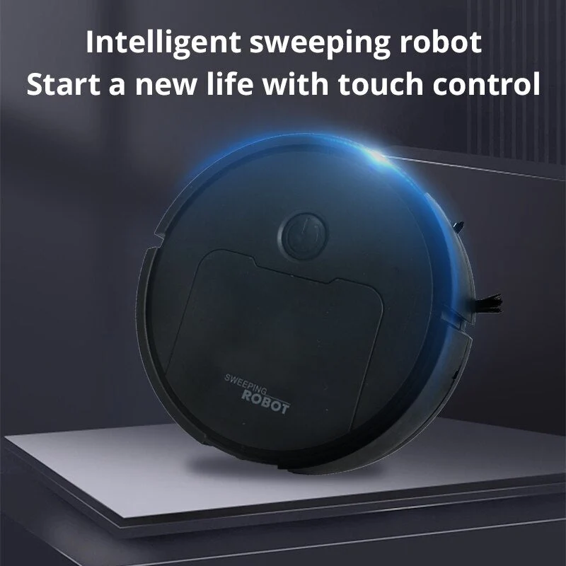 3-in-1 Staubsaugerroboter mit Wischfunktion | Saugen, Kehren & Wischen | Leise <60 dB, Sensor-Navigation | Für Hartböden & Teppich